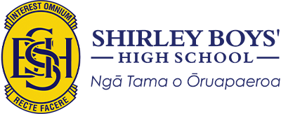 Shirley Boys' High School - Ngā Tama o Ōruapaeroa logo